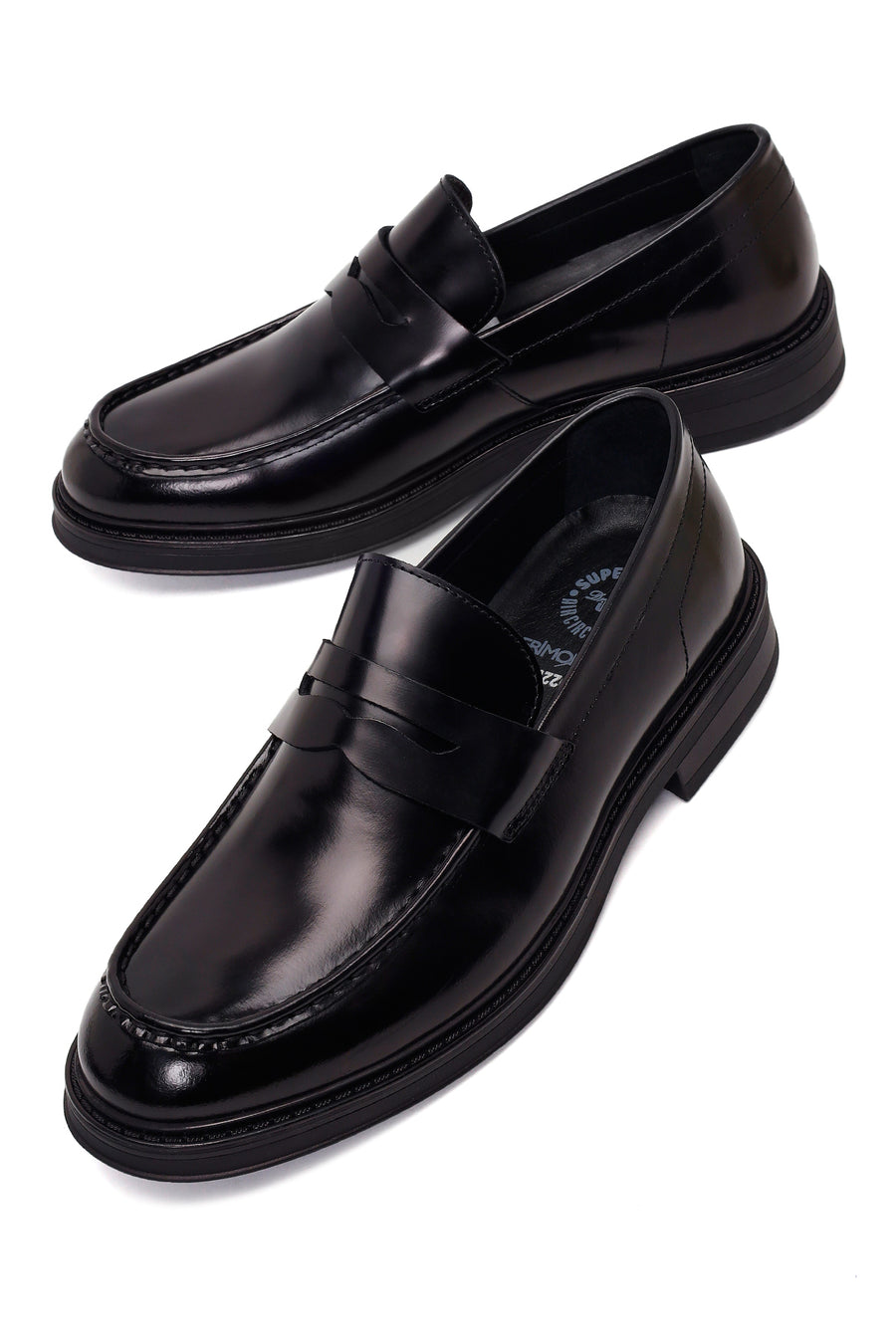 Derimod Fly Male Black Leather Casual Loafer
