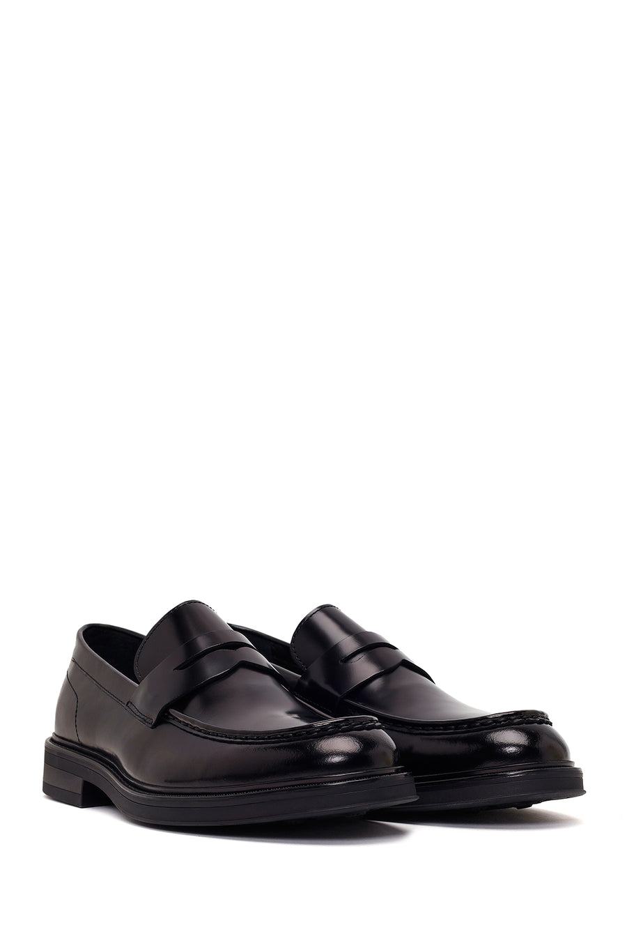 Derimod Fly Male Black Leather Casual Loafer