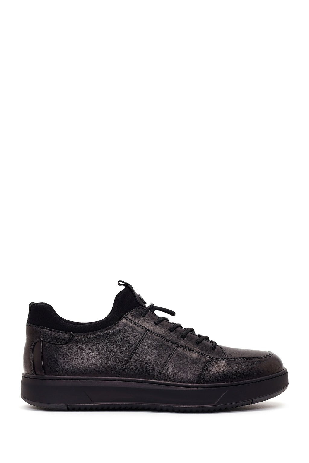 Derimod Fly Erkek Siyah Bağcıklı Deri Casual Sneaker