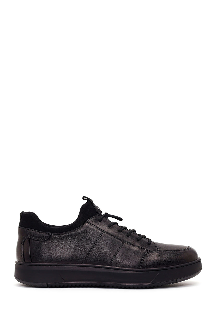 Derimod Fly Male Black Lace-Up Leather Casual Sneaker WM720024DV | Derimod