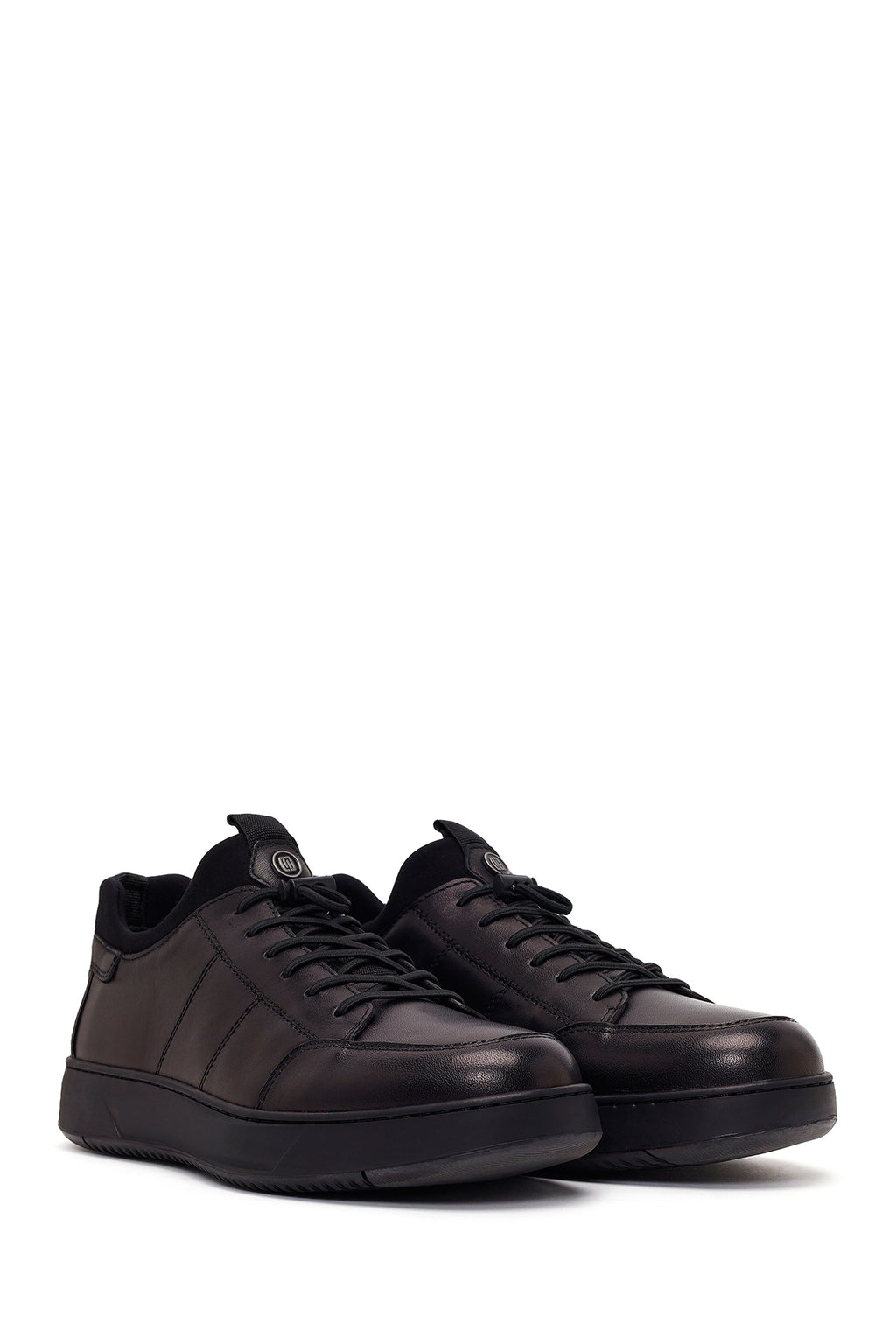 Derimod Fly Erkek Siyah Bağcıklı Deri Casual Sneaker