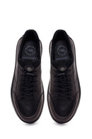 Derimod Fly Erkek Siyah Bağcıklı Deri Casual Sneaker | Derimod