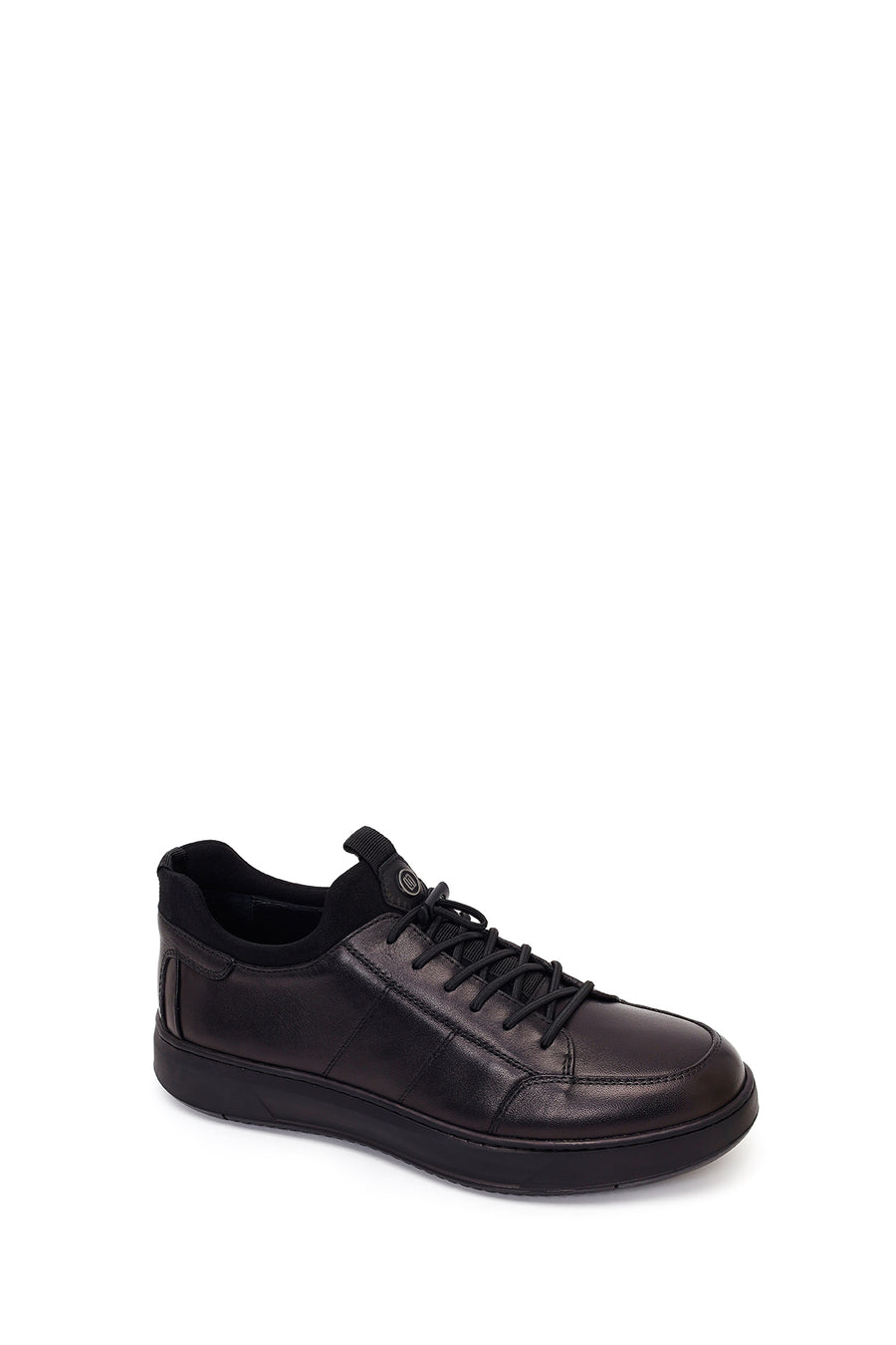 Derimod Fly Male Black Lace-Up Leather Casual Sneaker