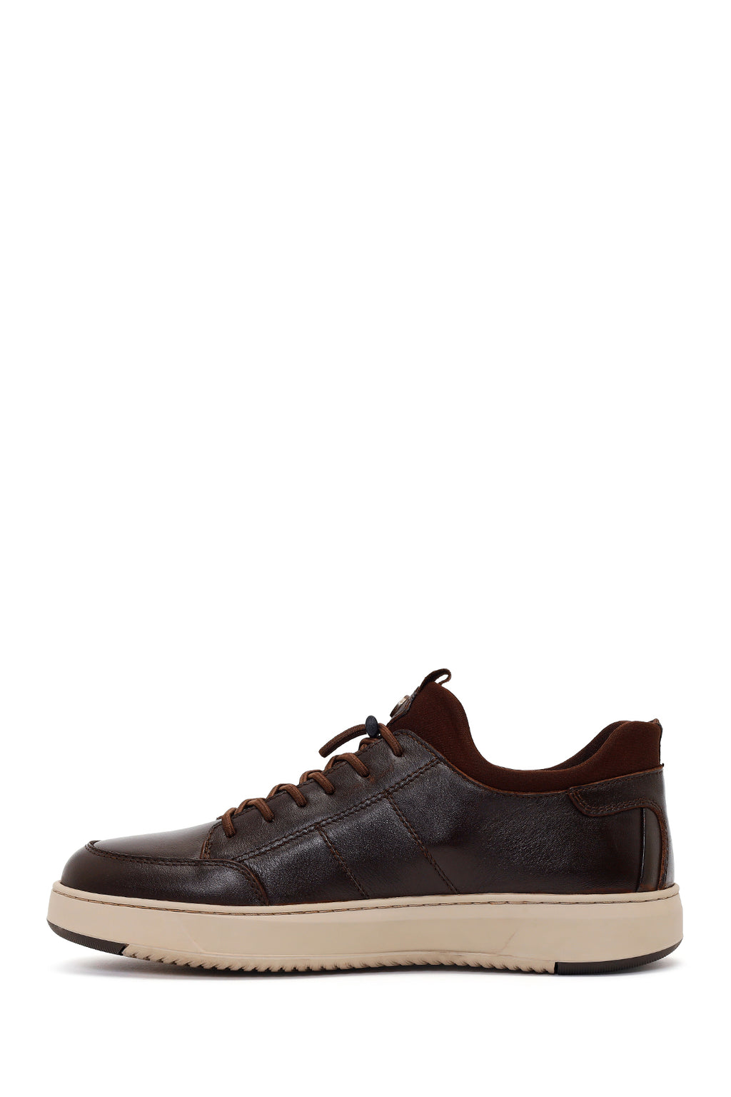 Derimod Fly Erkek Kahverengi Bağcıklı Deri Casual Sneaker