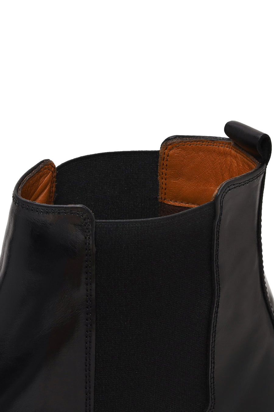 Derimod Black Male Black Thick-Soled Leather Casual Chelsea Boots