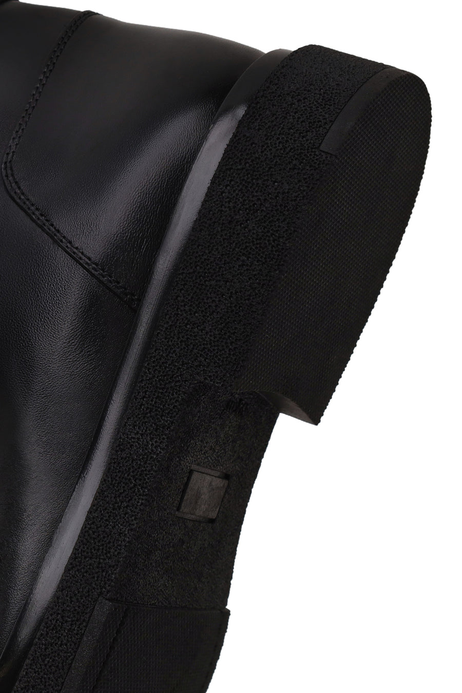 Male Black Lace-up Leather Casual Boots