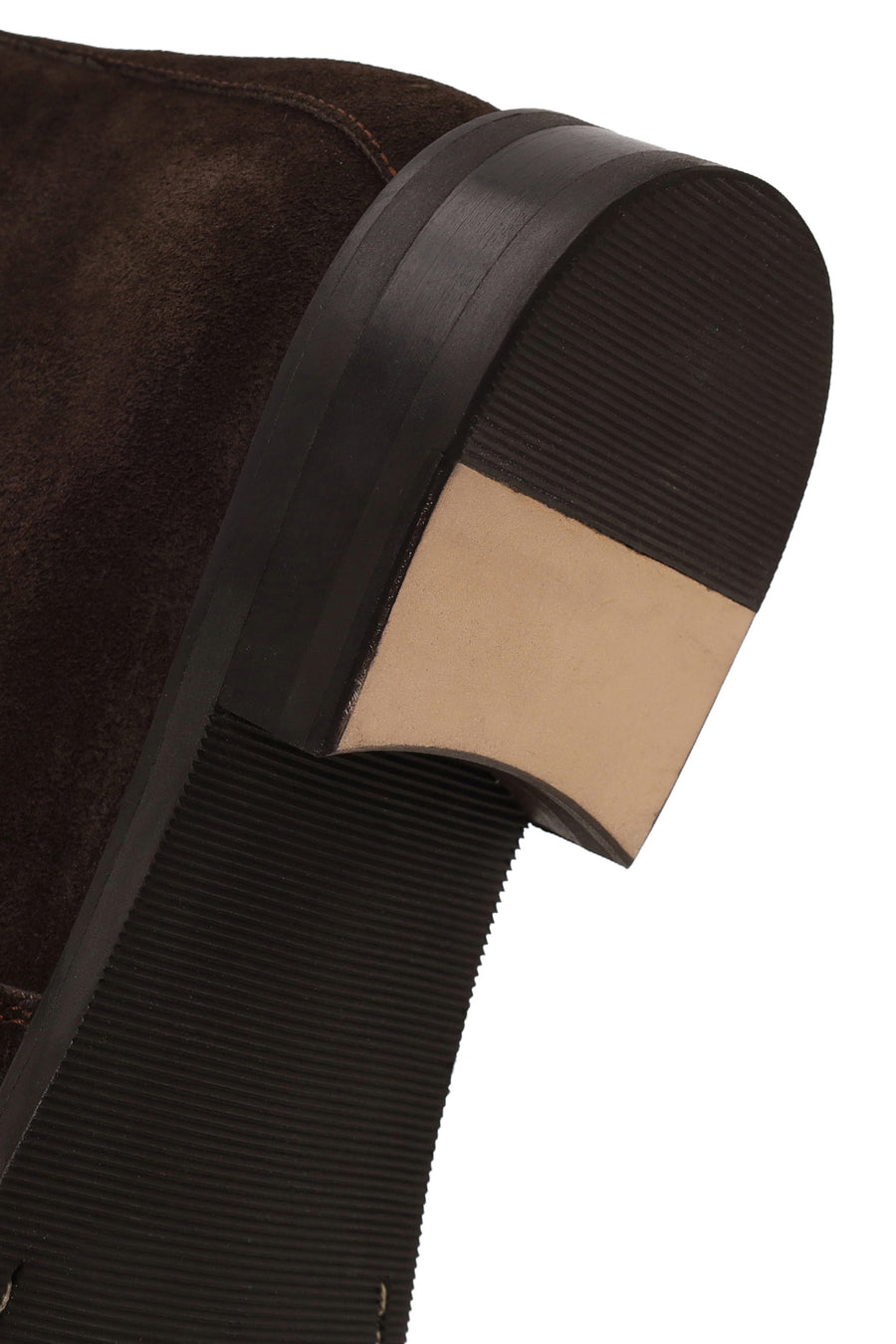 Male Brown Zip Closure Suede Casual Boots