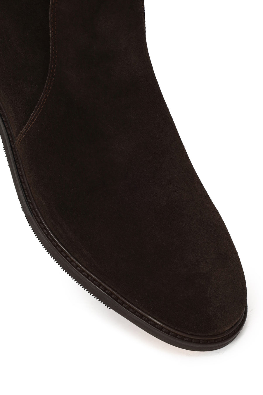 Male Brown Zip Closure Suede Casual Boots