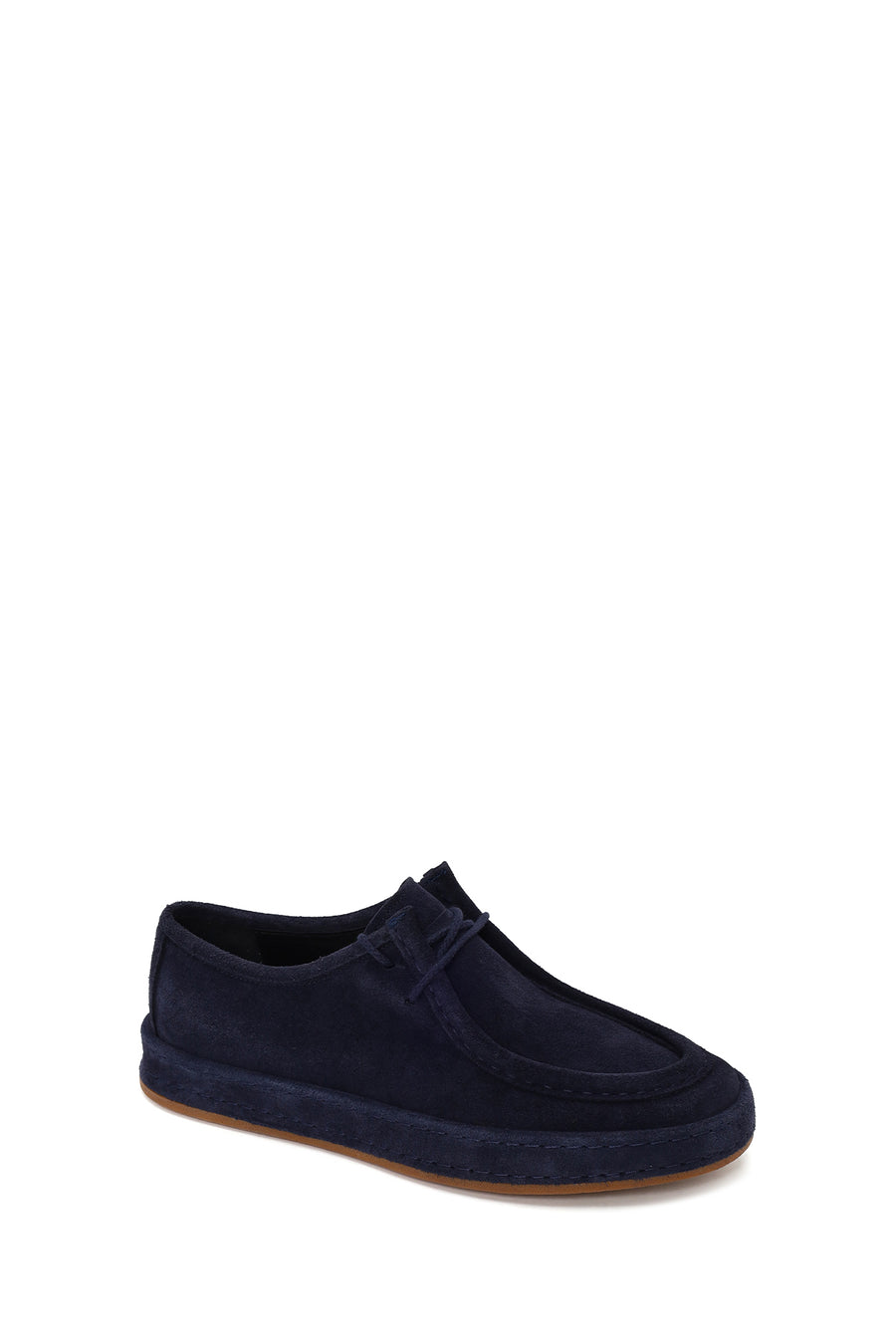 Male Navy Blue Lace-Up Suede Casual Shoes