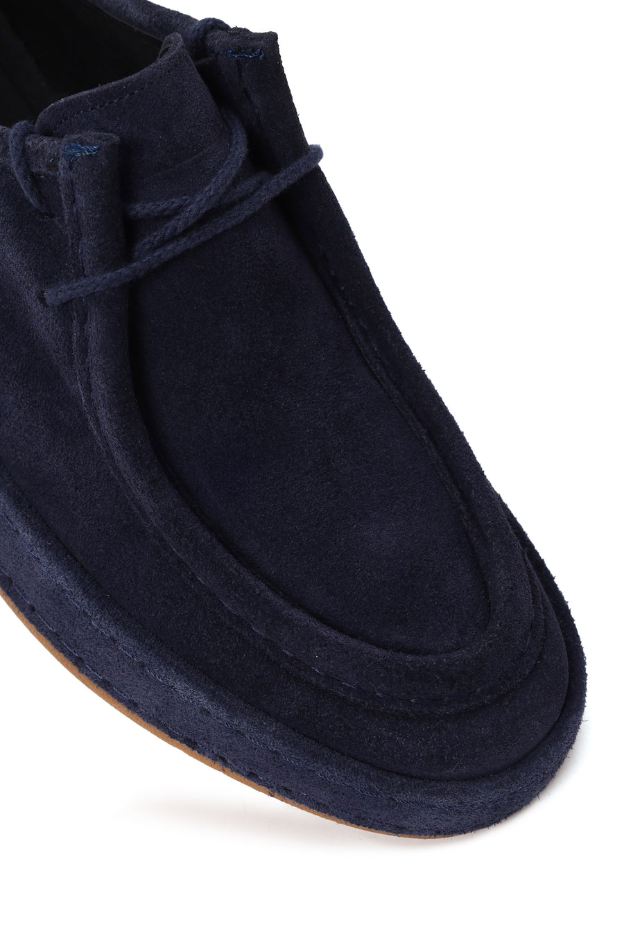 Male Navy Blue Lace-Up Suede Casual Shoes