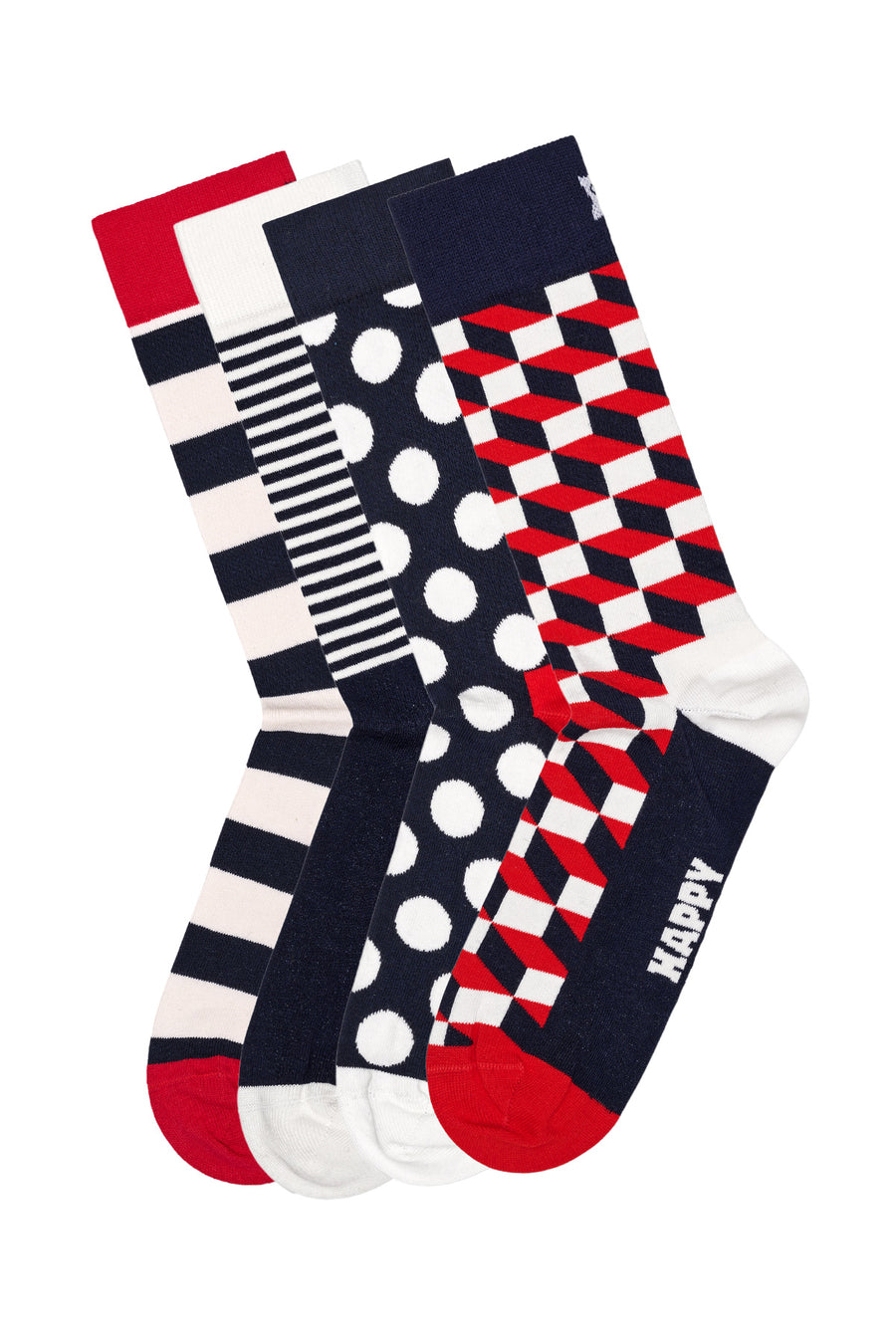 Happy Socks Male Navy 4-pack Cotton Sock Set