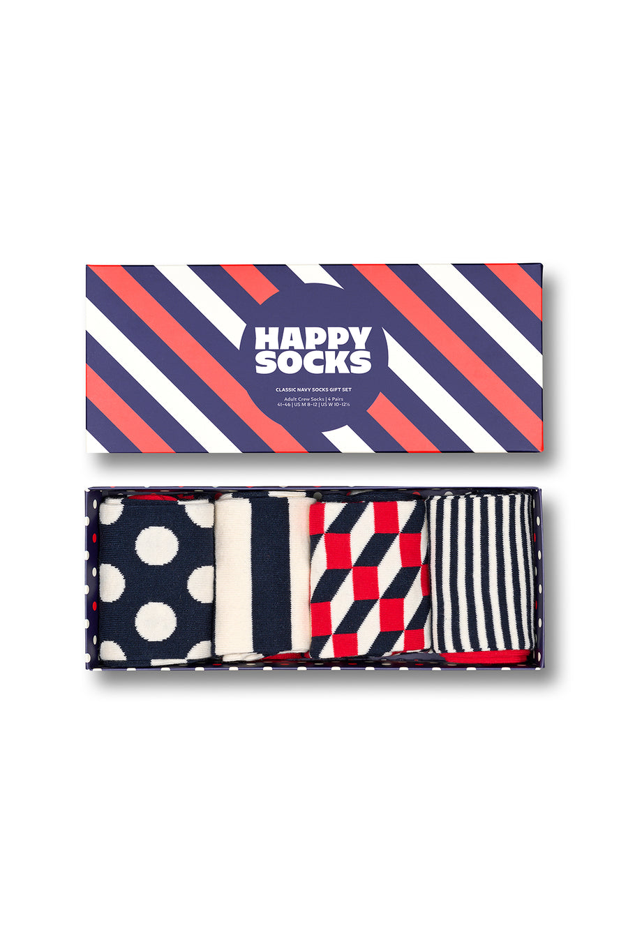 Happy Socks Male Navy 4-pack Cotton Sock Set