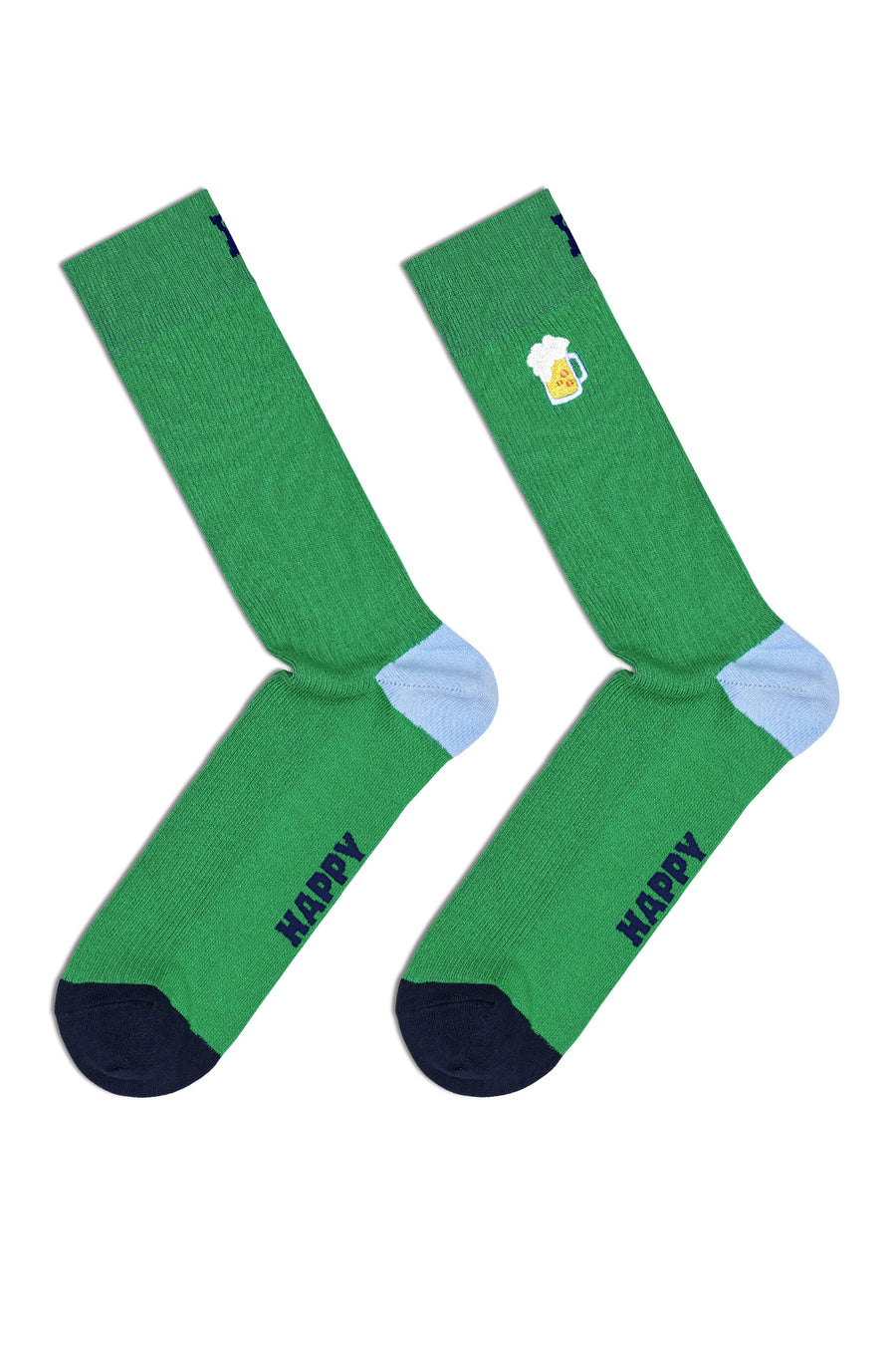Happy Socks Male Multicolored Patterned Cotton 2-Pack Sock Set