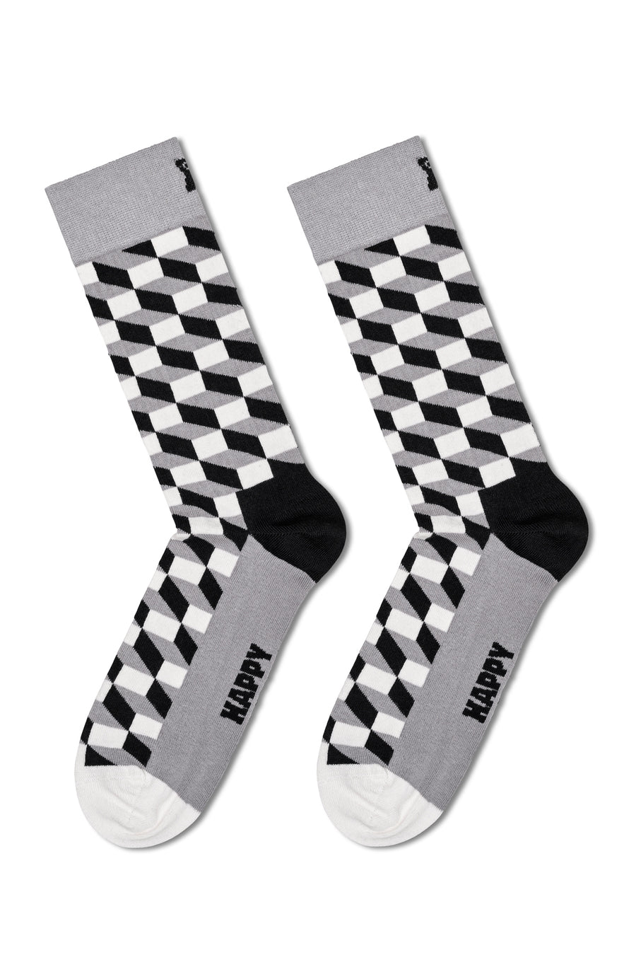 Happy Socks Woman Black Classic 4-Pack Cotton Sock Set