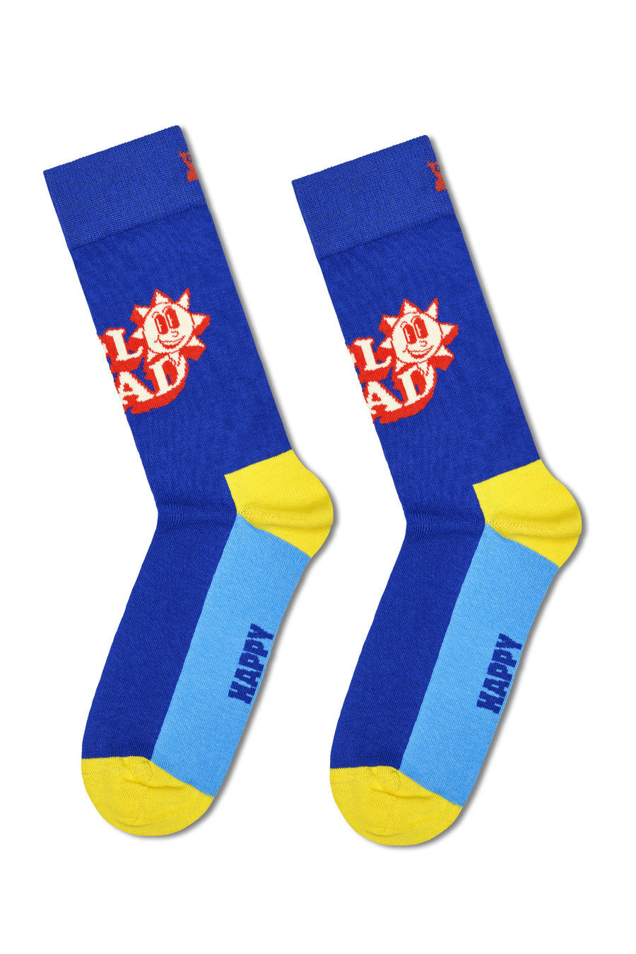 Happy Socks Male Multicolored Super Dad-Themed Pack of 3 Cotton Socks Set