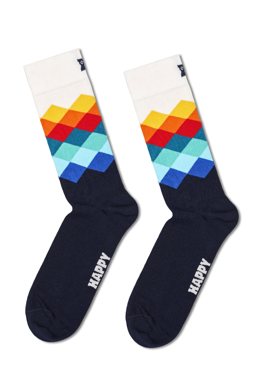 Happy Socks Woman Multicolored Patterned Cotton 4-Pack Sock Set
