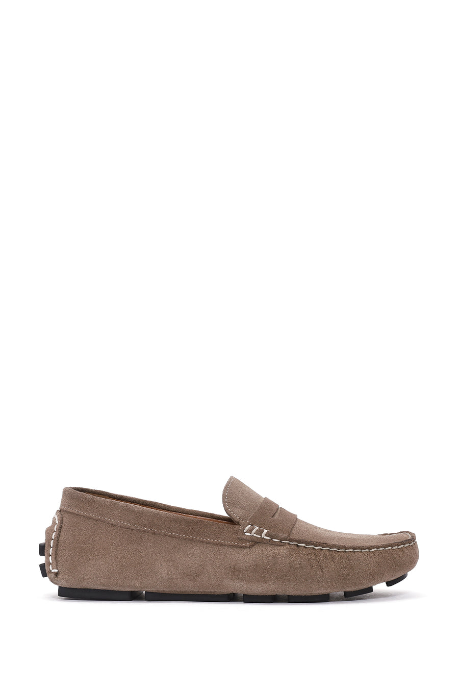 Erkek Bej Süet Deri Loafer 25SFD711010 | Derimod