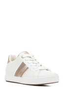 Geox Women's White Blomiee Lace-up Leather Sneaker | Derimod