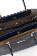 Women's Navy Blue Long Strap Classic Handbag | Derimod