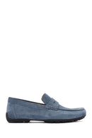 Geox Men's Blue Kosmopolis + Grip Suede Leather Loafer | Derimod