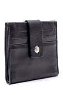 Men's Black Leather Wallet | Derimod