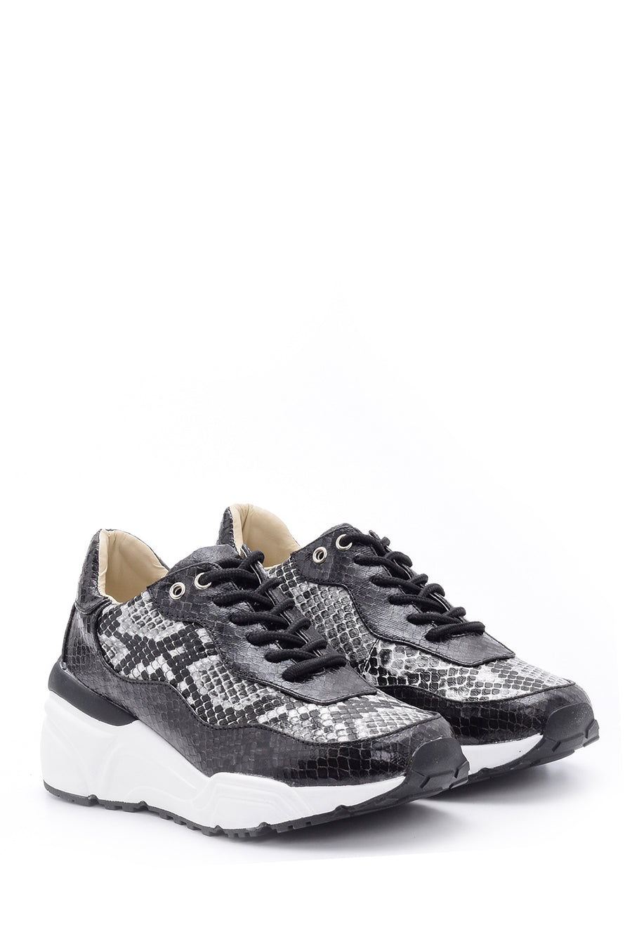 Women's Snake Pattern Detailed Sneaker