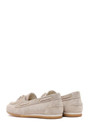 Women's Beige Lace-up Suede Leather Shoes | Derimod