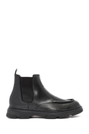 Men's Black Leather Chelsea Boots | Derimod