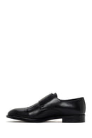 Men's Black Leather Monk Shoes | Derimod