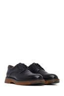 Male Black Lace-up Leather Casual Shoes | Derimod