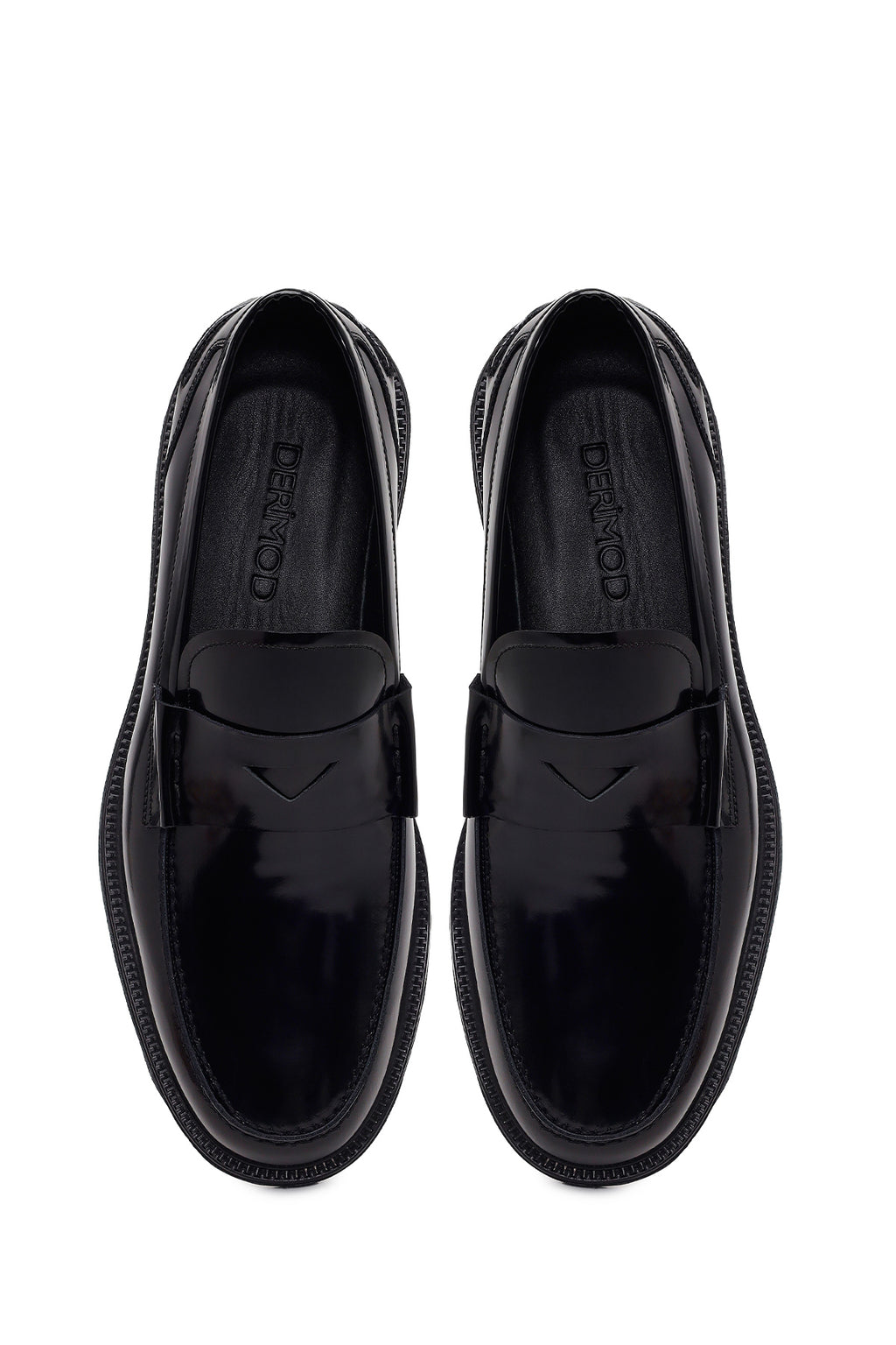 Erkek Siyah Deri Klasik Loafer