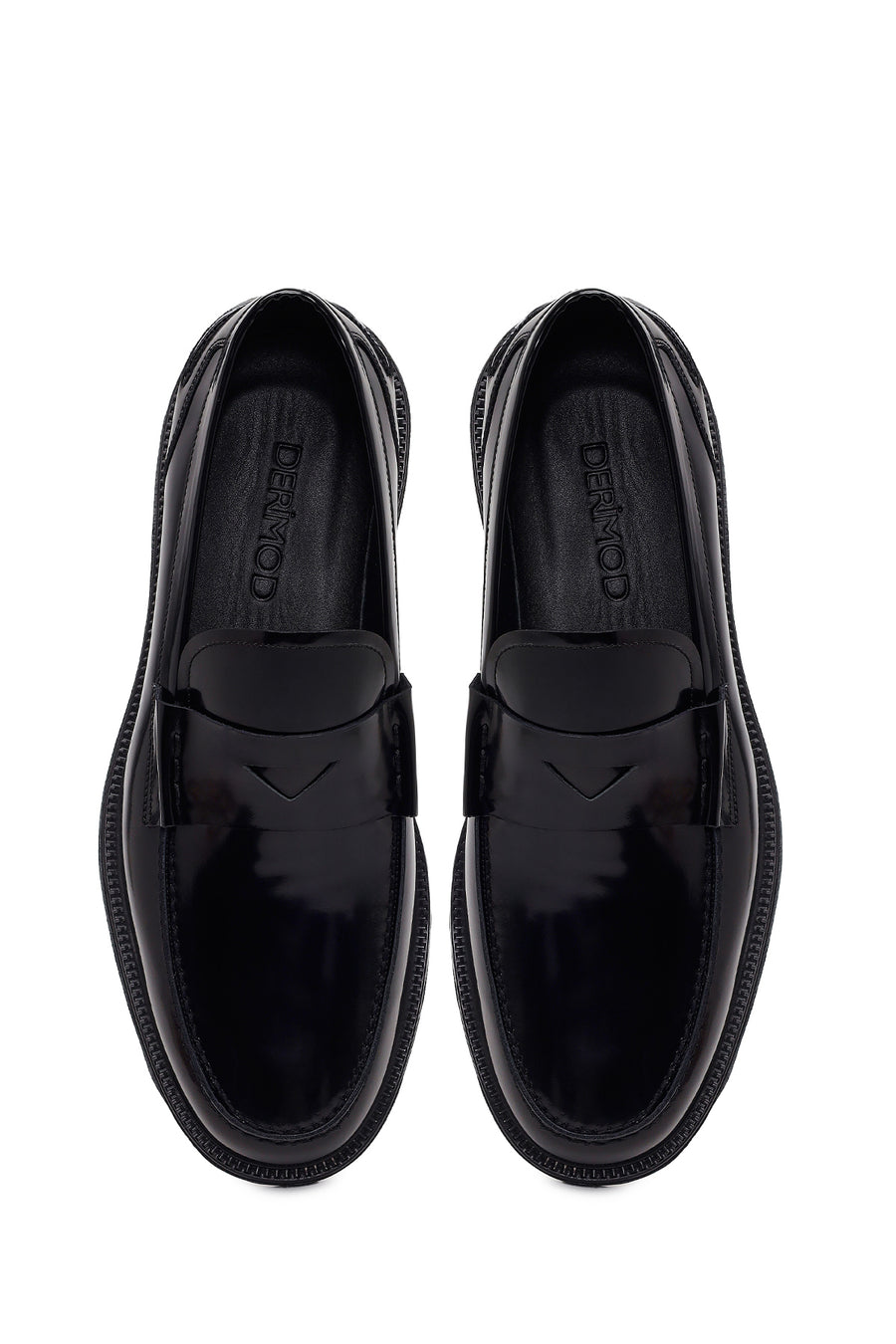Erkek Siyah Deri Klasik Loafer