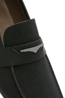 Men's Black Leather Casual Loafer | Derimod