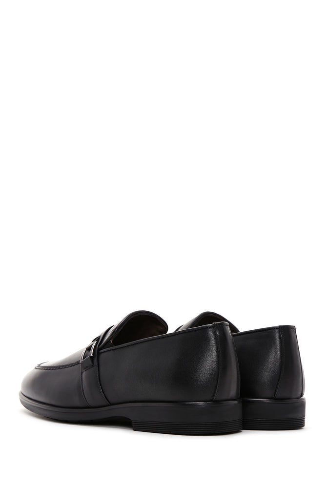 Erkek Siyah Deri Casual Loafer_4