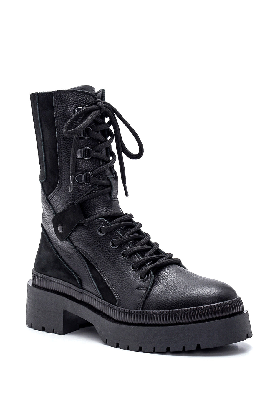 Women's Leather Thick Soled Boots