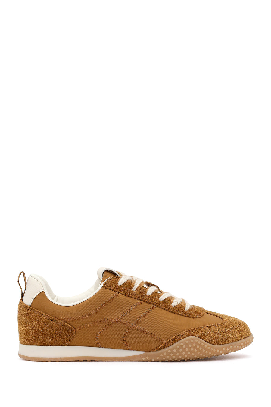 Women's Tan Lace-up Leather Sneaker 26PFD553014 | Derimod