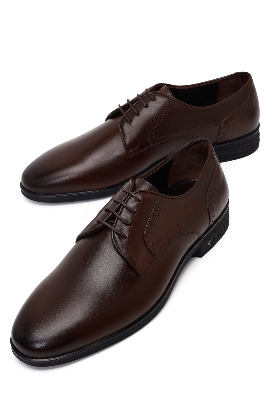 Male Brown Lace-Up Leather Casual Shoes