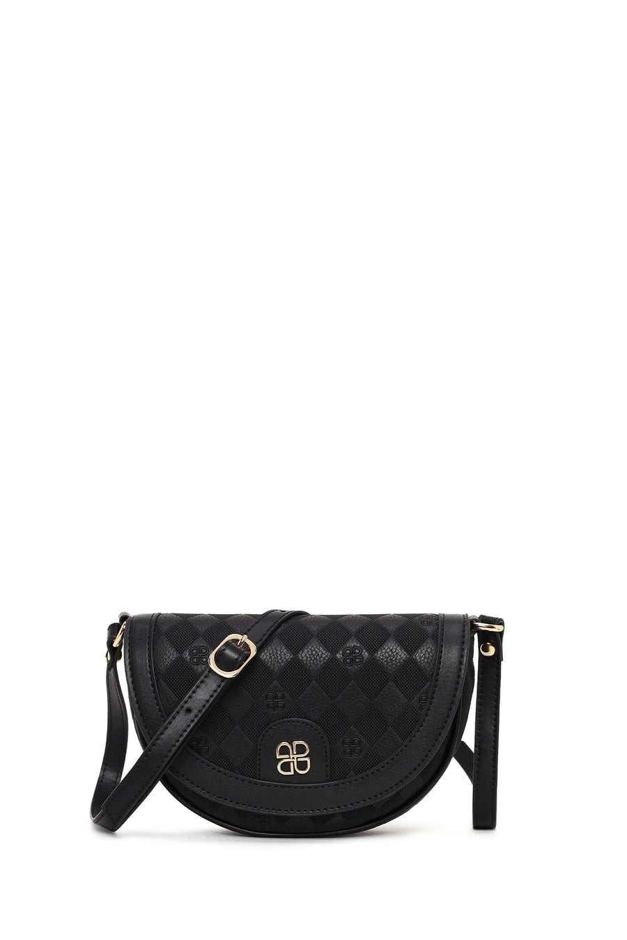 Woman Black Long-Strap Printed Mini Crossbody Bag 26SBD201626 | Derimod