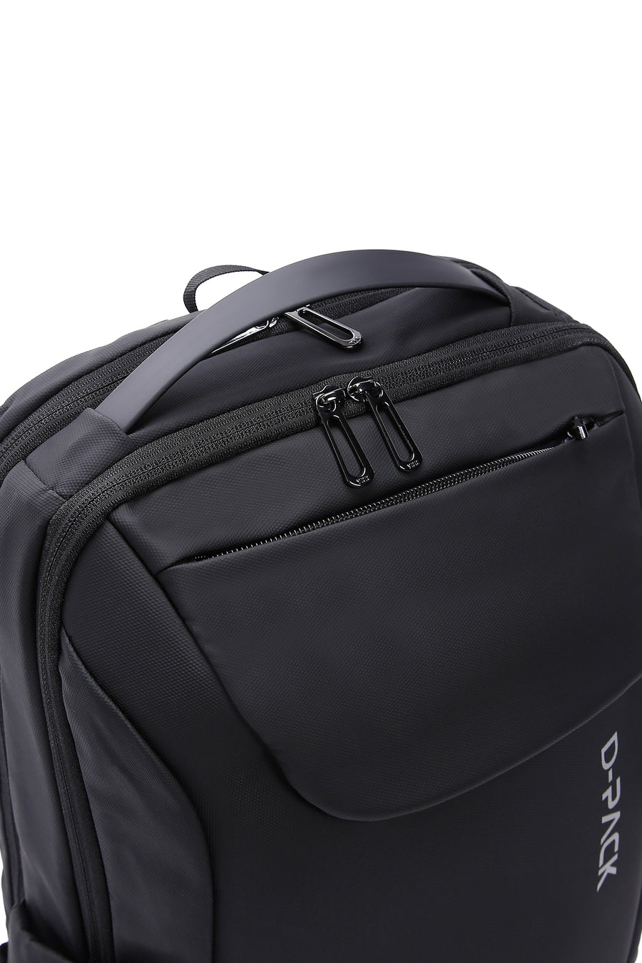 D-Pack Unisex Black Technological Fabric Hardcase Backpack