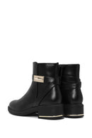 Women's Black Zippered Buckle Detailed Boots | Derimod