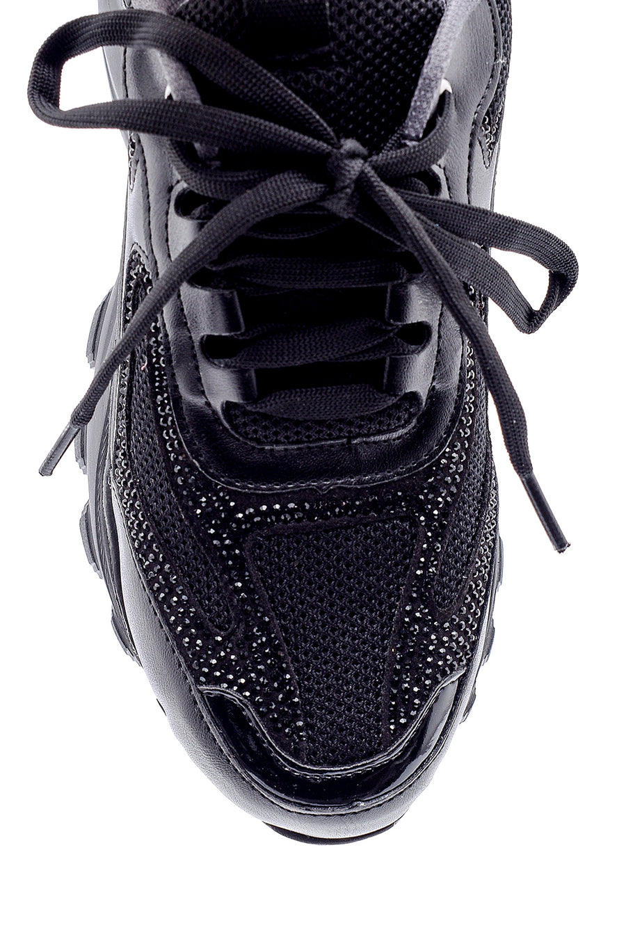 Women's Leather High-Sole Sneaker