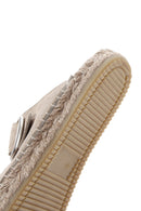 Women's Stone Suede Leather Espadrille | Derimod