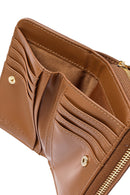 Women's Brown Braided Wallet | Derimod