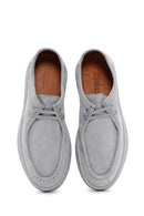 Men's Gray Lace-up Suede Leather Casual Shoes | Derimod