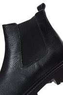 Women's Black Leather Chelsea Boots | Derimod