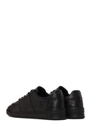 Male Black Lace-up Leather Sneaker | Derimod