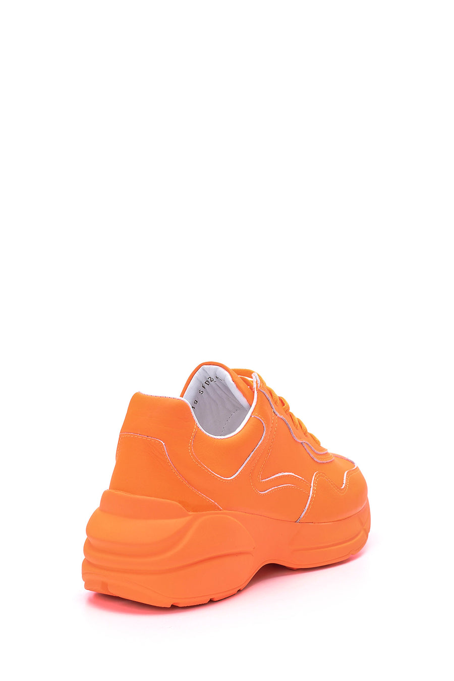 Kadın Yüksek Tabanlı Deri Sneaker