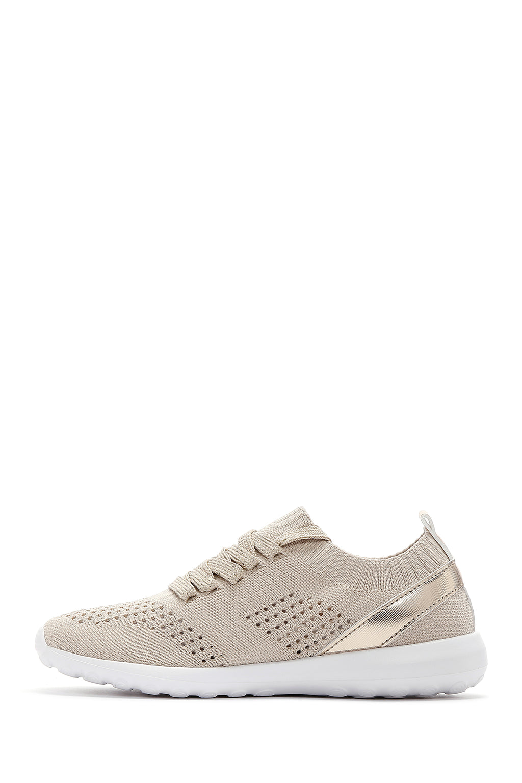 Kadın Altın Kumaş Sneaker