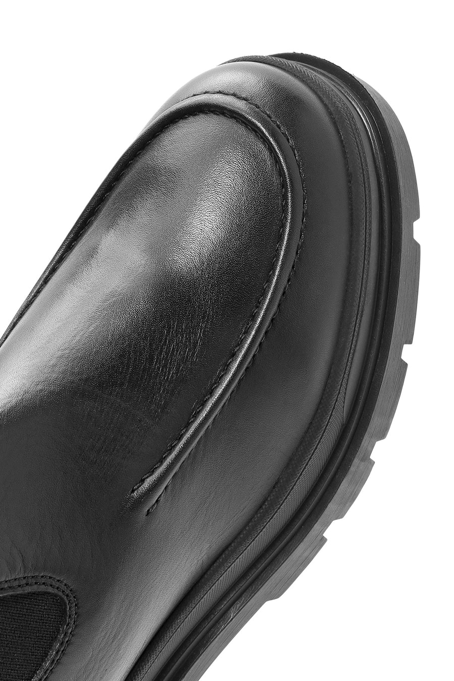 Men's Black Leather Chelsea Boots