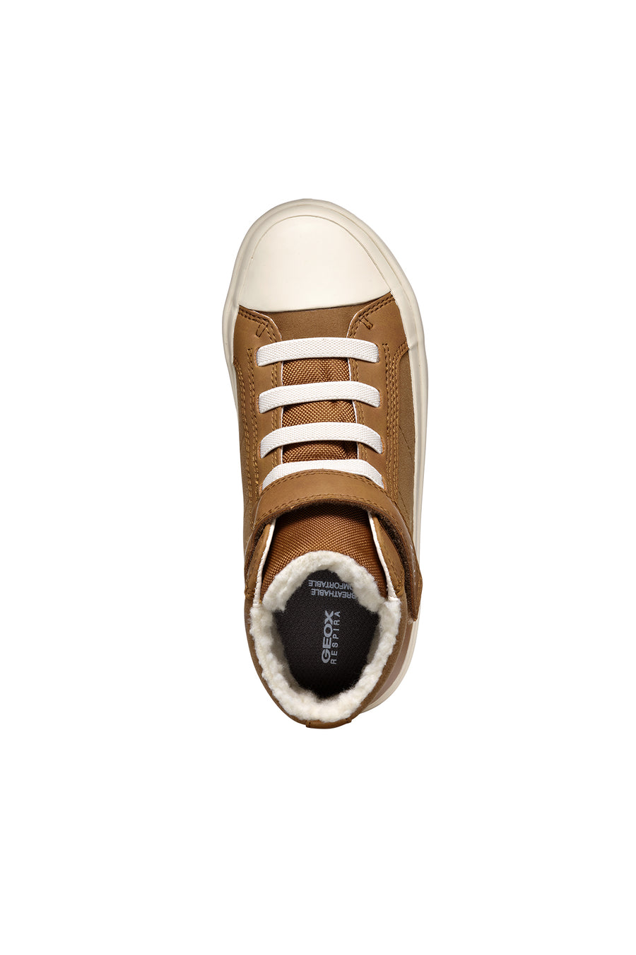 Geox Boy Brown Gisli Boy Banded Ankle Sneakers